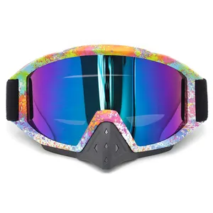 Ski Skate Motocross Brille Benutzer definierte wind dichte Off Road Helm brille Schutzbrille Motorrad mit Nasen schutz