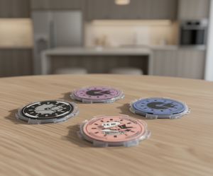 Tappetini rotondi in plastica con disegni a fumetti, colori misti, lavabili, per decorare la cucina di casa - Product Image 2