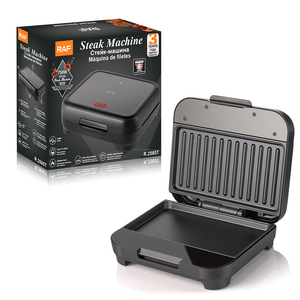 เครื่องทำสเต็ก RAF Design รุ่น De Filetes 750w พร้อมถาดทำแซนวิช ใช้งานง่าย ทำความสะอาดง่าย พร้อมถาดอบแซนวิชแบบให้ความร้อนสองด้าน - Product Image 1