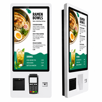 Machine de commande pour restaurant avec écran tactile, borne de paiement en libre-service avec fonction terminal de point de vente