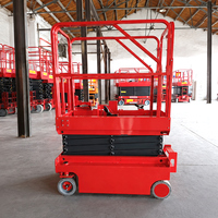 Hydraulic Electric Scissor Lift for Advertising Company Lift Platform 10m Max Height for Warehouse Loading Material