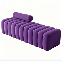 S-A Leinen Modulares Ecksofa-Set mit Schwammfüllung für Apartments & Villen, Dropshipping in die USA