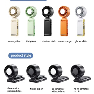Rechargeable 3000mAH Mini Turbo Handheld Outdoor Wearable Plastic Foldable Clip <b>Battery</b> <b>Operated</b> Fan - Product Image 1