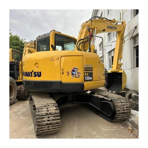 Venta caliente usado 13t Komatsu pc138US sobre orugas excavadora de tamaño mediano, Komatsu pc130 128US maquinaria excavadora usada en stock - Product Image 1