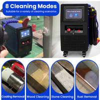 Machine de nettoyage au laser pulsé industrielle portable 100W 200W 300W pour l'élimination de la peinture sur les meubles en bois