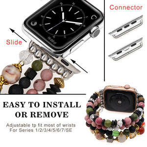 <span class=keywords><strong>Correa</strong></span> de Reloj Elástica con Cuentas Heishi de Colores Arcoíris, <span class=keywords><strong>Correa</strong></span> de Repuesto para <span class=keywords><strong>Apple</strong></span> <span class=keywords><strong>Watch</strong></span> para Mujer - Product Image 6