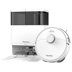 Teendow D63S Ultra 10000pa Saugroboter Automatischer Roboterstaubsauger und Wischroboter mit Selbstreinigung und Heißlufttrocknung - Product Image 3