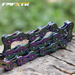 <span class=keywords><strong>Cadena</strong></span> de Bicicleta FMFXTR de 6, 7, 8, 9, 10 y 11 Velocidades, Recubierta de Titanio, Color Dorado y Plateado, para Bicicletas de Montaña y Carretera, 116 Eslabones - Product Image 5