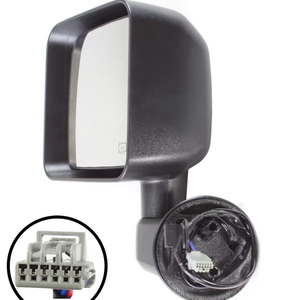 XMAXVISION Rétroviseur latéral pour Jeep Wrangler 2011-2013, assemblage manuel, électrique, chauffant, verre de recul, noir, nouveaux rétroviseurs de voiture - Product Image 2