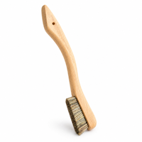 Brosse à craie d'escalade DIY à manche en bois et poils naturels, OEM pour salles d'escalade