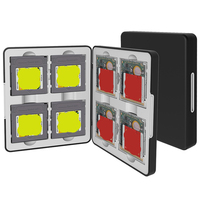 Pour GAME BOY Color, porte-cartes de jeu magnétique 8 en 1 - Étui de rangement doublé de silicone pour cartouches GBC, fabriqué en Chine continentale