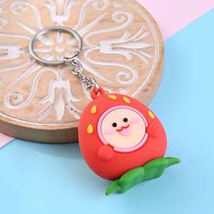Porte-clés PVC personnalisé avec logo en relief en caoutchouc souple 3D Porte-clés PVC promotionnel style souvenir - Product Image 3