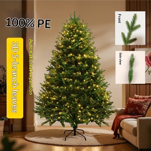<span class=keywords><strong>Árbol</strong></span> <span class=keywords><strong>de</strong></span> <span class=keywords><strong>Navidad</strong></span> Artificial <span class=keywords><strong>de</strong></span> Polietileno Puro <span class=keywords><strong>de</strong></span> Alta Calidad, <span class=keywords><strong>de</strong></span> 4.9 a 10 Pies, <span class=keywords><strong>con</strong></span> <span class=keywords><strong>Luces</strong></span> <span class=keywords><strong>LED</strong></span> <span class=keywords><strong>Integradas</strong></span>, 500-1000 <span class=keywords><strong>Luces</strong></span> Cálidas, Enchufable, Decoración Interior para el Hogar - Product Image 2