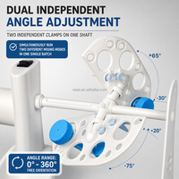Agitateur Rotatif Numérique 3D WEIAI 10-40 tr/min, Angle de Rotation 0,5-50 ml, pour Culture Cellulaire, PCR, Laboratoire de Biologie, Rotateur de Tubes de Centrifugation