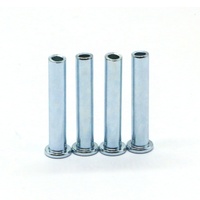 Rivets semi-tubulaires en acier au carbone à tête plate, zingués bleus, 3mm 4mm 5mm, antirouille pour fixation de machines industrielles