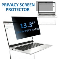 Anti Cahaya Biru Anti-mata-mata Dapat Dilepas 180 °   Pelindung Layar Privasi 2 Arah 16:9 untuk Laptop HP 13.3 Inch Filter Privasi
