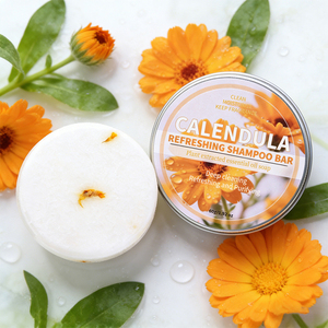 OEM Calendula <b>Shampoo</b> Soap Thinning Hair-Volume Conditioner Bar for Men Women Hair Thickening & Regrowth Treatment Hair Growth - Product Image 2