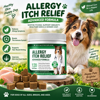 Complément alimentaire OEM Skin Support Soft Chews pour chiens, saveur poulet, pour adultes, soutien saisonnier du pelage et de l'immunité, avec huile de poisson et quercétine
