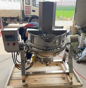 Mélangeur de confiture d'agitation électrique commerciale marmites de cuisson bouilloire de cuiseur de sauce 100L avec agitateur - Product Image 4