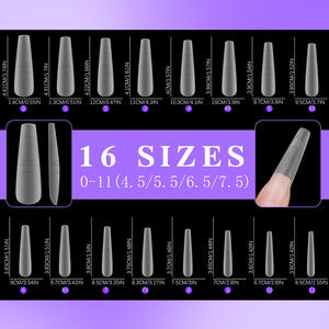 Nuevo Modelo de Extensiones de Uñas con Líneas Auxiliares, Ultrafinas, Sin Necesidad de Limado, Cobertura Completa/Parcial, Forma Ovalada/Bailarina - Product Image 2