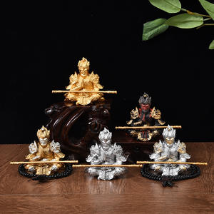 Figurine d'<span class=keywords><strong>action</strong></span> en résine style chinois Black Myth Wukong, petite décoration pour voiture, salon, bureau, <span class=keywords><strong>table</strong></span> à thé, jouet fantaisie, cadeau - Product Image 2