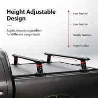 Barre transversale de chargement arrière en alliage d'aluminium robuste pour benne de pick-up F150, porte-bagages pour accessoires de camping tout-terrain