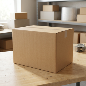 Cajas de Cartón Rígido Corrugado de Doble Pared, Resistentes y Ecológicas, Embalaje de Cartón Marrón para Bebidas, Envío Seguro y Almacenamiento - Product Image 1