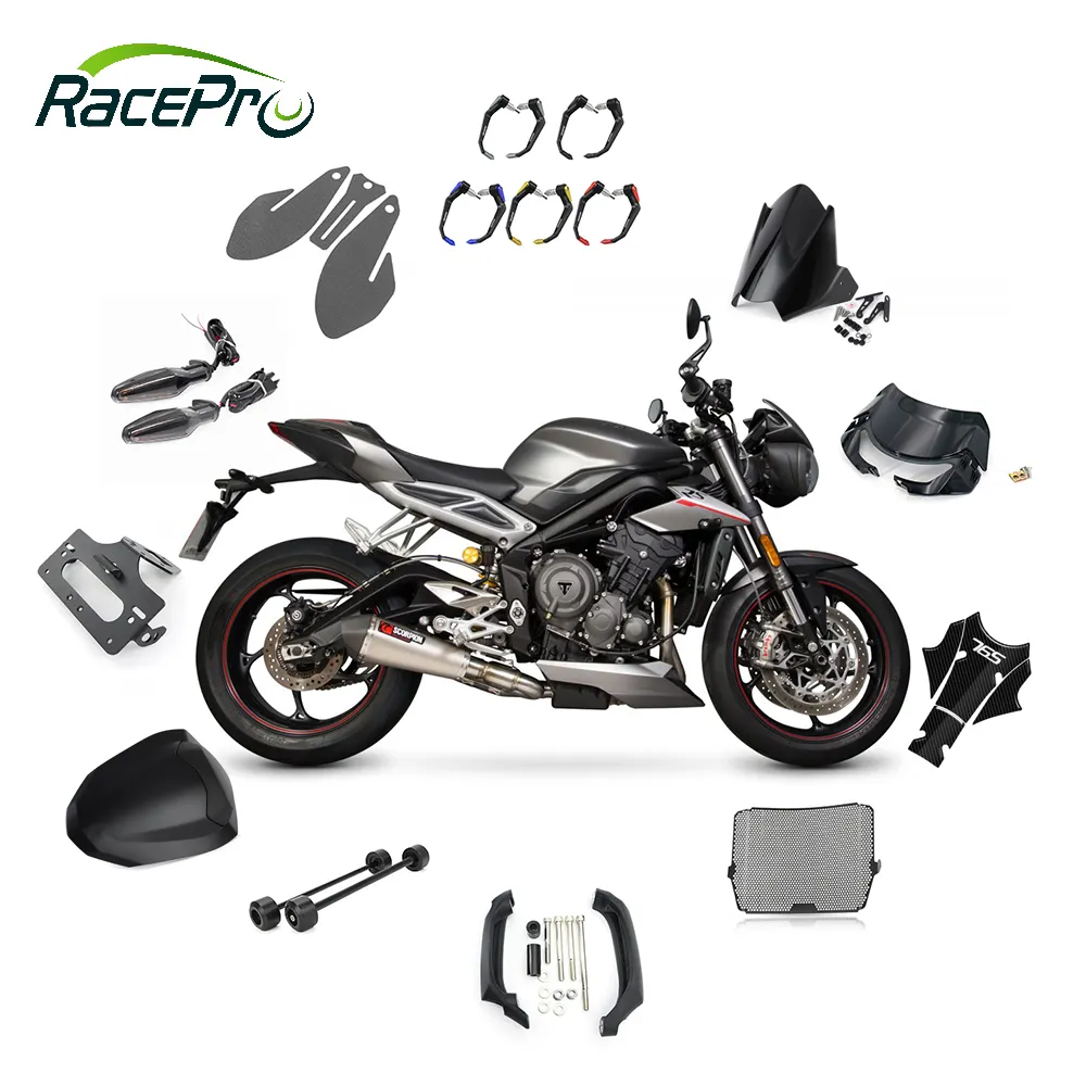 RACEPRO vente en gros de pièces de carrosserie de moto de haute qualité accessoires personnalisés pour Triumph Street Triple 765