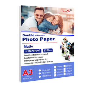 Trung Quốc nhà máy giá rẻ giá A4 <span class=keywords><strong>A3</strong></span> đôi bên mờ in phun 270gsm 300gsm giấy ảnh - Product Image 2