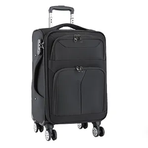 2023 Atacado personalizado bagagem sacos estojos de viagem 4 rolamento da roda mala multifuncional com suporte de copo