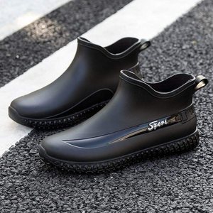 <span class=keywords><strong>Chaussures</strong></span> <span class=keywords><strong>de</strong></span> <span class=keywords><strong>pluie</strong></span> pour hommes, bottes en caoutchouc courtes résistantes à l'usure, imperméables, antidérapantes pour la cuisine, le lavage <span class=keywords><strong>de</strong></span> voiture et le travail - Product Image 2