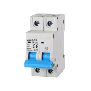 Gloca เบรกเกอร์อัตโนมัติ2P C6 6A 250V 6KA DIN MOUNT JXB1-63 - Product Image 1