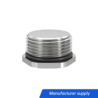 Bouchon obturateur hexagonal métallique OEM Premium, filetage M PG BSP, acier inoxydable NPT 3/4" 1" 2" 3", ignifuge