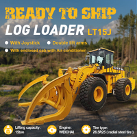 LTMG forest logging motore diesel caricatore di legno 12 ton 15 ton legname log grapple loader per la vendita