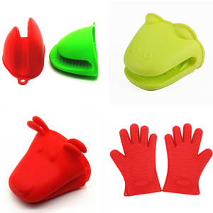 حار بيع أدوات مطبخ فرن صغير قفازات سيليكون مقاومة للحرارة الطبخ قرصة قفازات بوثولدير المطبخ الطبخ و الخبز - Product Image 4