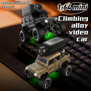 KF32 Voiture RC miniature en alliage 1/64 avec caméra FPV 720P, télécommande 2.4G, véhicule de course vidéo en métal, application Wifi, jouet de drift et d'escalade RTR - Product Image 2