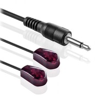 Nouveauté Émetteur infrarouge IR Extenseur Transmetteur rouge Triple tête 3 yeux Câble jack 3,5 mm avec Blaster Blink Eye