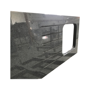 G654 gạch <span class=keywords><strong>Granite</strong></span> màu xám đậm cho nhà bếp đảo băng ghế dự bị bàn làm việc Tops bàn ăn - Product Image 4