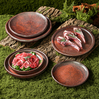 Assiettes en mélamine durables, écologiques, non toxiques, incassables, haut de gamme, pour restaurants, hôtels, restauration commerciale, lavables au lave-vaisselle