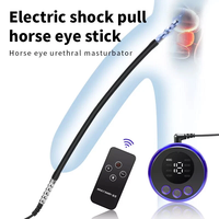 Vibromasseur électrique masculin, stimulateur électrique, sonde urétrale, bouchon pénien, dilatateur pour la masturbation, en métal