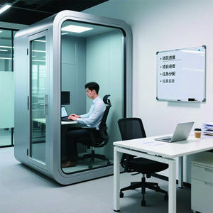 Cabine de réunion insonorisée de luxe, durable, anti-poussière et résistante à la chaleur, pour hôtel/entreprise - Product Image 3