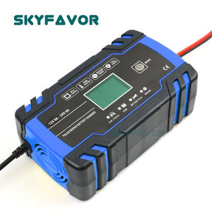 Chargeur de batterie universel 12V 24V 8A automatique pour moto et voiture, avec fonction de réparation par impulsions pour batteries au plomb-acide - Product Image 2