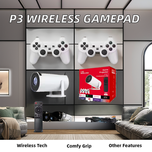 Giá Tốt Nhất Xách Tay Video Trò Chơi Giao Diện Điều Khiển Máy Chiếu Thông Minh Android Tương Tác 3D Trò Chơi Giao Diện Điều Khiển Máy Chiếu LED LCD Hy300 Chiếu - Product Image 4