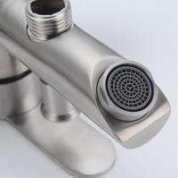 Robinet de douche de bain contemporain en laiton froid et chaud de haute qualité avec finition brossée pour appartements et hôtels