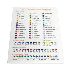 Carta <span class=keywords><strong>de</strong></span> Colores <span class=keywords><strong>de</strong></span> Gemas Sintéticas DK113-A con 89 Gemas para Identificación, Tabla <span class=keywords><strong>de</strong></span> Comparación <span class=keywords><strong>de</strong></span> Gemas - Product Image 4