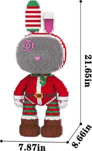 <span class=keywords><strong>Puzzle</strong></span> 3D Lapin de Noël <span class=keywords><strong>8000</strong></span> pièces Micro Mini Blocs de construction animaux en plastique Cadeaux éducatifs originaux pour enfants et adultes - Product Image 5