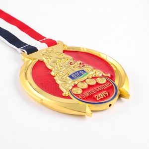 Médaille de course virtuel en émail souple, produit personnalisé, 5K 10K, semi-Marathon, finition - Product Image 2