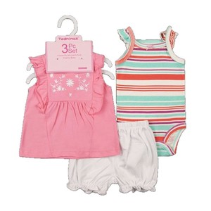 2025 pour la nouvelle collection européenne coton 3 pièces pour hommes femmes enfants âgés de 0 à 3 ans T-Shirts à manches courtes Shorts - Product Image 2