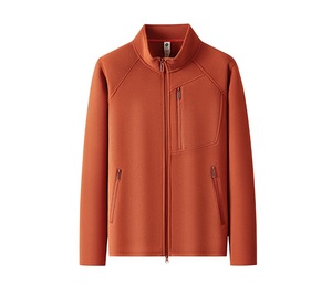 Individuelles Logo Vorderer Stehkragen Lässige Arbeitsjacke Winddicht Wasserdicht <span class=keywords><strong>Softshell</strong></span> Winter Fleece Wendbare Atmungsaktive Herrenjacke - Product Image 3
