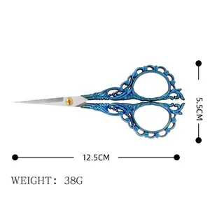 MOQ rendah DIY buatan tangan memotong klasik mini gunting penjahit Vintage gunting untuk kain bordir gunting jahit